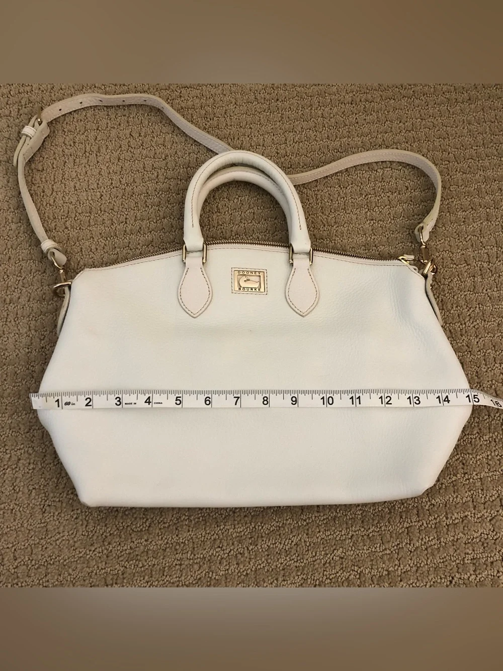 Dooney & Bourke White Satchel Leather Purse